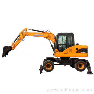 8 tons wheel excavator with 0.3CBM bucket